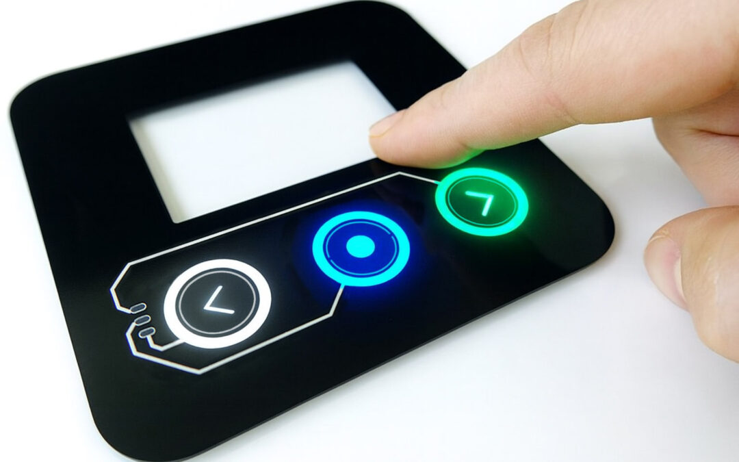 Transparent touch application using PEDOT